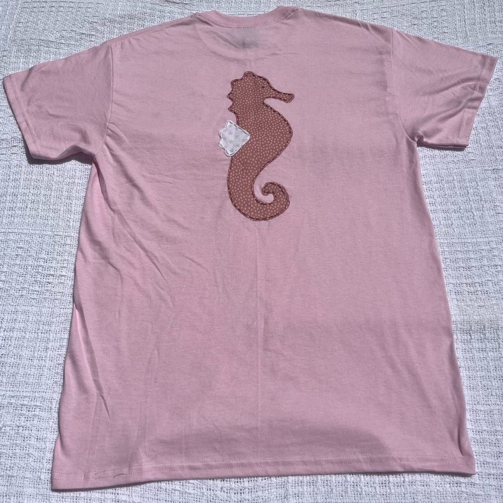 Seahorse patchwork T-shirt medium